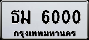 ทะเบียนรถ ธม 6000 ผลรวม 15