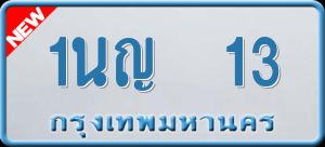 ทะเบียนรถ 1นญ 13 ผลรวม 14